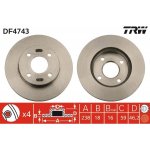 Brzdový kotouč TRW DF4743