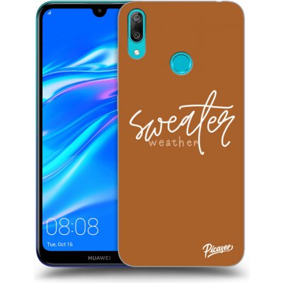 Pouzdro Picasee silikonové Huawei Y7 2019 - Sweater weather černé – Zbozi.Blesk.cz