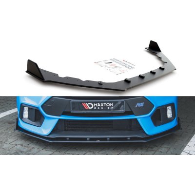 Maxton Design "Racing durability" spoiler pod přední nárazník ver.2 pro Ford Focus RS Mk3, plast ABS bez povrchové úpravy – Zboží Mobilmania