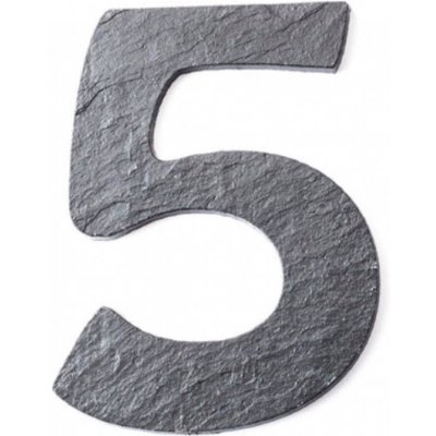 Ecokámen Číslice břidlicová - velká Typ: číslice 5 – Sleviste.cz
