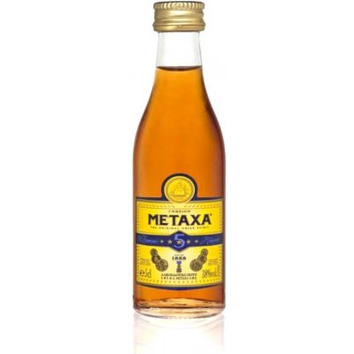 Metaxa 5* 38% 0,05 l (holá láhev) – Zboží Mobilmania