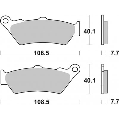 Sada brzdových destiček, vždy 4 kusy v sadě BREMBO 07BB03SA – Sleviste.cz
