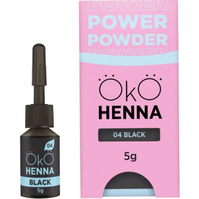 OKO Power Powder Henna – prášková henna na obočí Black 5 g – Zboží Dáma