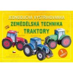 Zemědělská technika traktory Jednoduchá vystřihovánka – Sleviste.cz