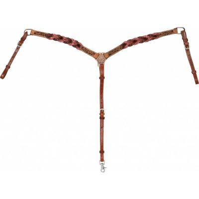 Pool's Poprsník westernový Braided Leather Decorations cognac – Zboží Dáma