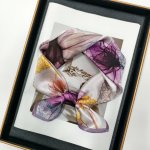 Hedvábný šátek růžovo-fialový – Hledejceny.cz