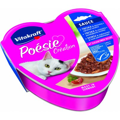 Vitakraft Cat Poésie Création treska těstoviny rajče 85 g – Zboží Mobilmania