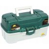 Rybářská krabička a box Plano Kufr 3-Tray Tackle Box Green Metallic