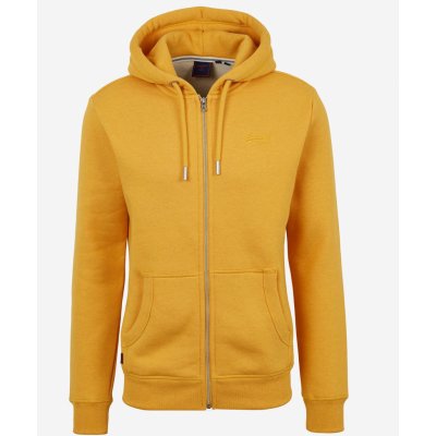 Žlutá mikina na zip s kapucí Superdry – Zboží Mobilmania