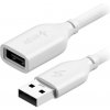 AlzaPower APW-CBAMAF205W Core USB-A (M) to USB-A (F) 2.0, 0.5m, bílý