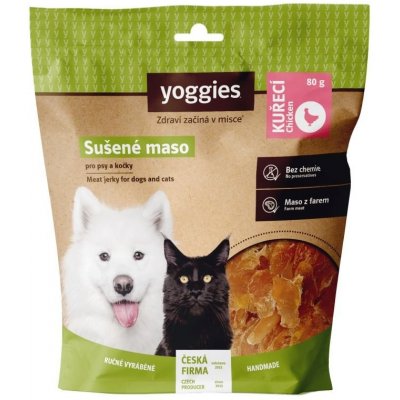 Yoggies Sušené kuřecí maso pro psy 80 g – Zboží Dáma