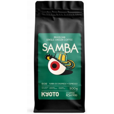 Kyoto KYOTO Brazil Samba Natural Espresso zrnková 250 g – Hledejceny.cz