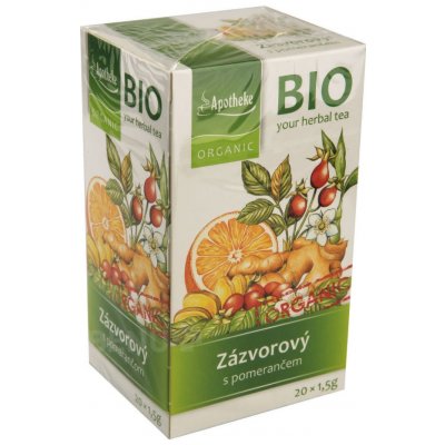 Mediate BIO Zázvorový čaj s pomerančem 20 x 1,5 g – Zboží Mobilmania