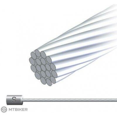 Jagwire BWC1012 řadící lanko, Ø-1.2 x 2 100 mm, nerez – Zboží Mobilmania