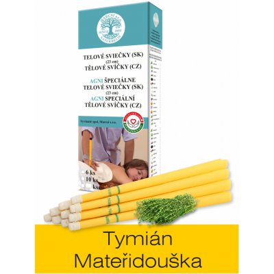 NaturheliX Tělové svíčky MATEŘÍ DOUŠKA set 6 – Zboží Mobilmania