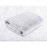 Biante Dětská mikroplyšová deka MIP 026 Světle šedí medvídci – Sleviste.cz