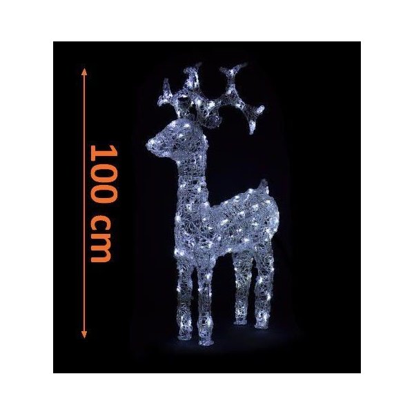 Velký vánoční svítící sob venkovní / vnitřní, 120 LED diod, 95 cm od 2 480  Kč - Heureka.cz