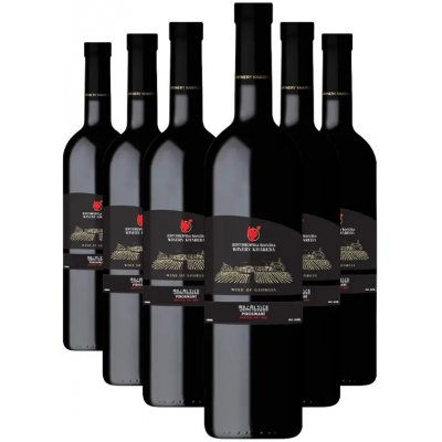 Khareba Pirosmani červené polosuché víno 12% 6 x 0,75 l (holá láhev) – Hledejceny.cz