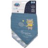 Dětský bryndák a slintáček Canpol Babies Bonjour Paris Muslin Bib - Mušelínový slintáček 2 ks - Blue