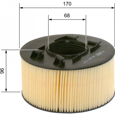 Vzduchový filtr BOSCH 1 457 433 093 (1457433093) – Hledejceny.cz