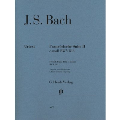 J.S. Bach: French Suite II in C Minor BWV 813 noty na klavír – Hledejceny.cz