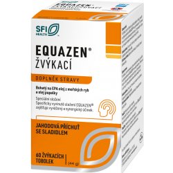 Equazen s jahodovou příchutí 60 žvýkacích tobolek