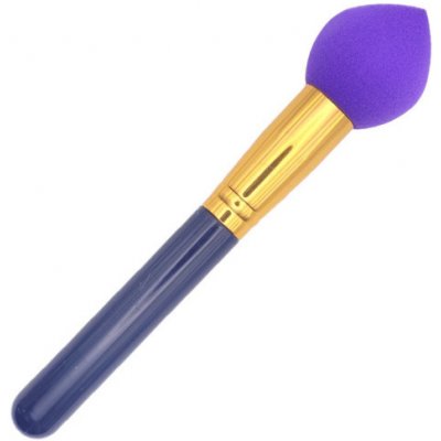 DIVINE cosmetics houbička na make-up s rukojetí 18 cm fialová – Sleviste.cz
