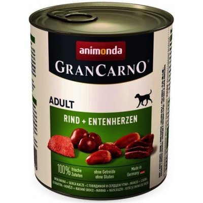 Animonda GranCarno Adult Original kachna a hovězí srdce 0,8 kg – Hledejceny.cz