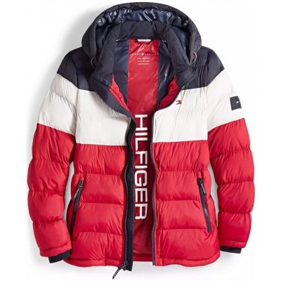 Tommy Hilfiger zimní pánská bunda Quilted tmavě modrá – Sleviste.cz
