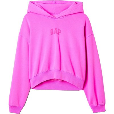 GAP Oversize crop mikina s logem Růžová – Zboží Dáma