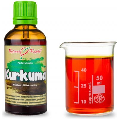 Pavlovy bylinné kapky Bylinné kapky Kurkuma tinktura 50 ml – Hledejceny.cz