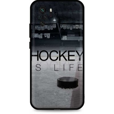 Pouzdro TopQ Xiaomi Redmi Note 10 silikon Hockey Is Life