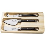 Laguiole Sada nožů na sýr Premium 3 ks černá – Zboží Mobilmania