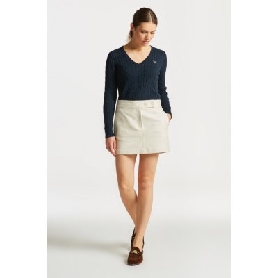 Gant Textured Mini Skirt bílá