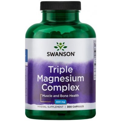 Swanson Triple Magnesium Complex 400 mg 300 kapslí