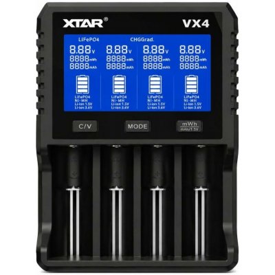 XTAR VX4 nabíječka s LCD displejem 4 port – Zboží Živě