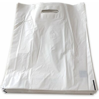 Igelitová taška s průhmatem, BÍLÁ, 38x45 cm, balení 50 ks – Hledejceny.cz