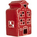 Červená perníková chaloupka na svíčku Gingerbread Cott - 8*7*13 cm - Clayre & Eef – Hledejceny.cz