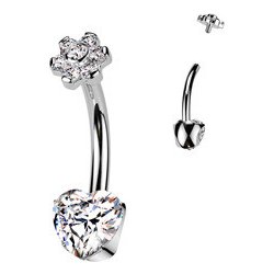 Šperky4U piercing do pupíku titan TIT1427