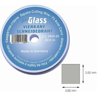 Řezací drát na autoskla 0,6x0,6 mm; 22 m - ProGlass VKD-22 – Hledejceny.cz