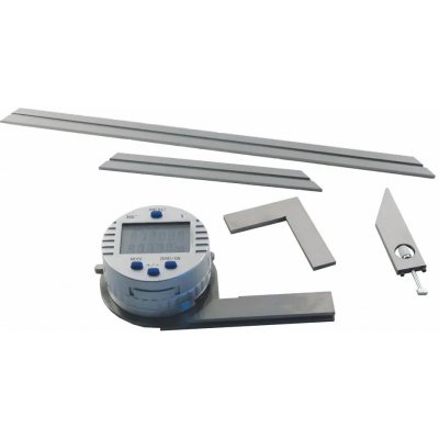 Kinex 109320 Digitální úhloměr s lupou a 4 pravítky – Sleviste.cz