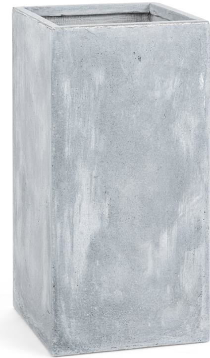 Blumfeldt Solidflor, světle šedý, květináč, nádoba na květiny, 40x80x40 cm,  fiberton alternativy - Heureka.cz
