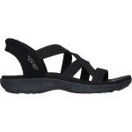 ČERNÉ DÁMSKÉ SANDÁLY SKECHERS REGGAE SLIM SIMPLY STRETCH SANDALS 163023 BLK – Zboží Dáma