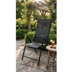 ST Leisure Equipment Stolička MININI ,čierna, záhradná, polohovateľná, 56x71x106 cm – Hledejceny.cz
