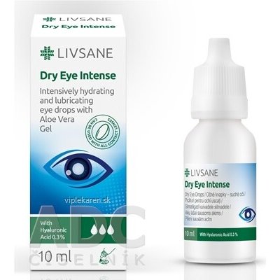 Livsane Intenzivní oční kapky suché oči s 0,3% HA a gelem z aloe vera 10 ml – Hledejceny.cz