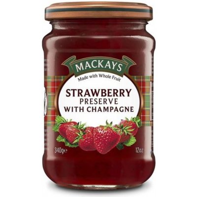 Mackays Džem jahoda se šampaňským 340 g – Zboží Dáma