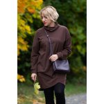 Italy fashion Fleecové šaty NICE Červená – Zboží Dáma