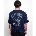New Era Heritage Back Print Oversized Tee New York Yankees Oceanside Blue / Off White : – Zboží Mobilmania