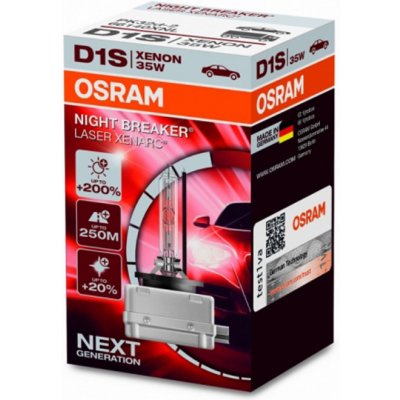 OSRAM D1S 35W PK32d-2 NIGHT BREAKER LASER – Zboží Mobilmania