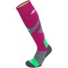 Nordica Ski Socks Fuxia-Neon Green-Grey 2-pack růžová